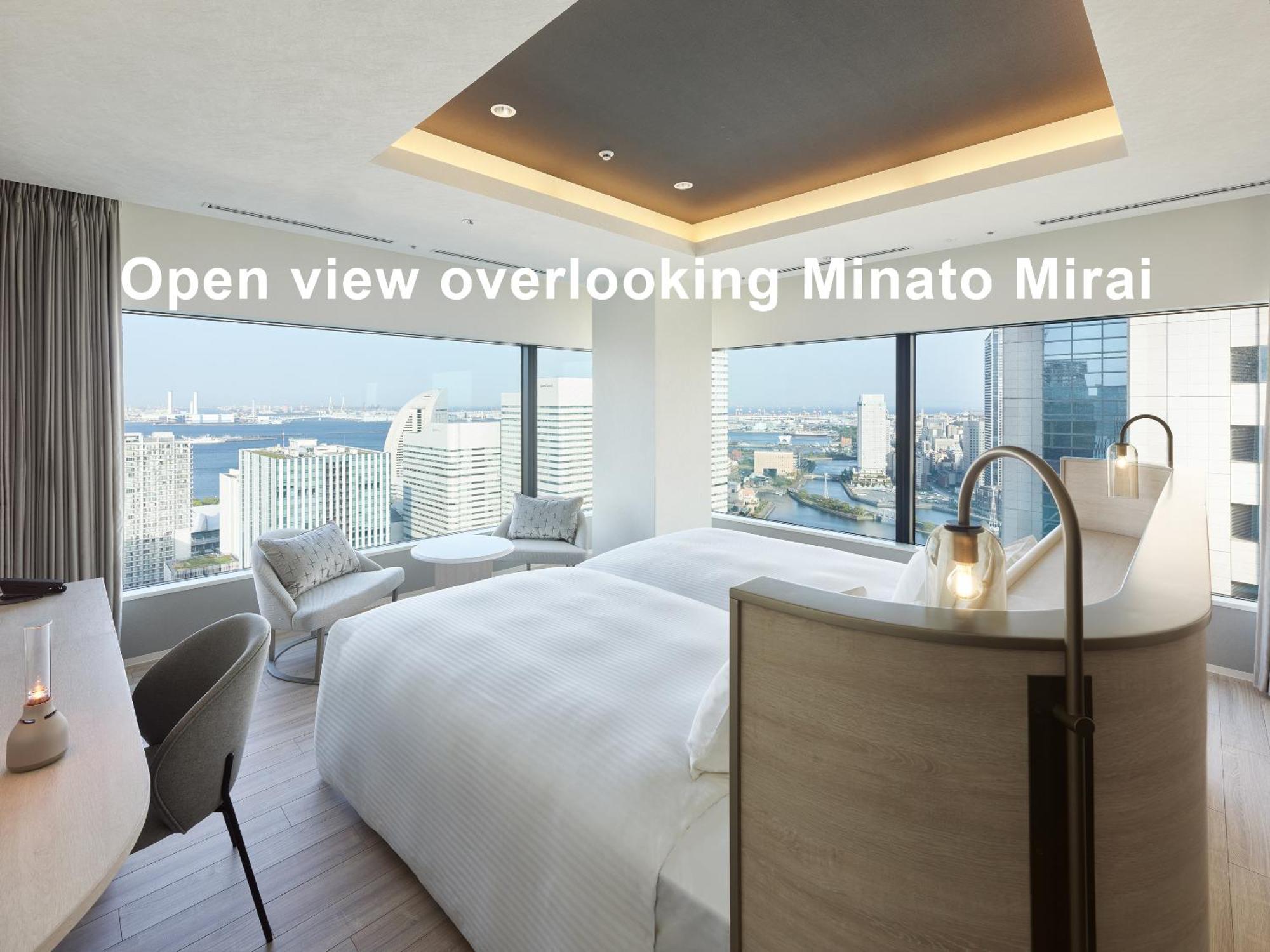 Mitsui Garden Hotel Yokohama Minatomirai Premier Eksteriør billede Open view overlooking Minato Mirai